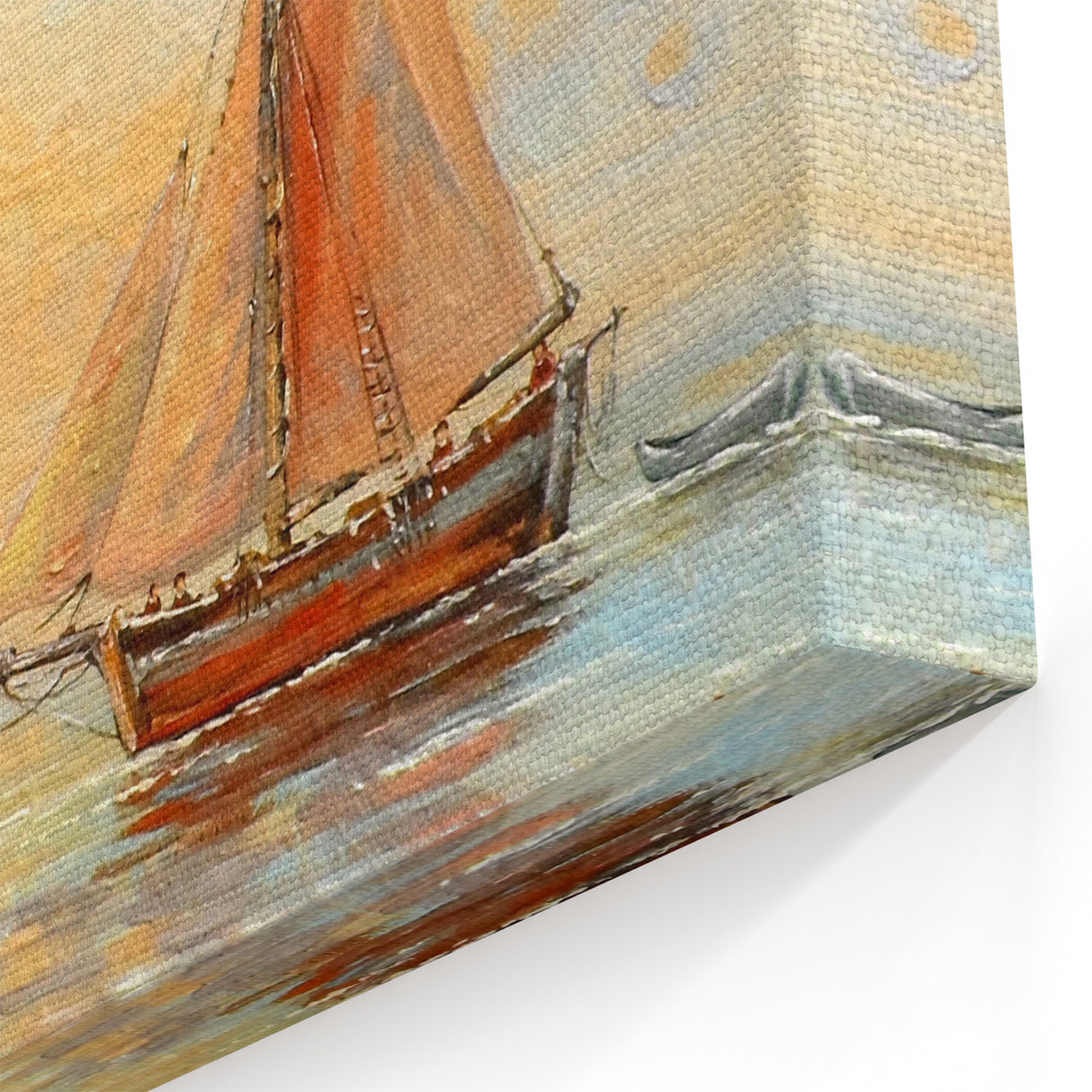 Serene Rowboat at Sunset - Coastal Nautical Decor Art Print