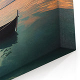 Tranquil Rowboat at Dusk - Oceanic Nautical Wall Art Print