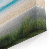 Charming Beach Signpost Wall Art - Coastal Sailboat Canvas Print