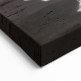 Moody Coastal Beach Wall Art - Dramatic Sky Ocean Canvas Print