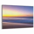 Tranquil Beach Sunset Wall Art - Serene Ocean Horizon Canvas Print