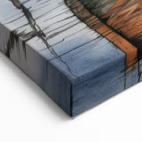 Minimalist Rowboat on Still Waters - Tranquil Coastal Wall Art Print