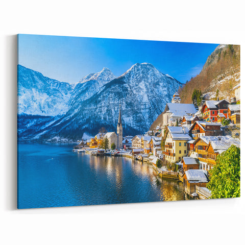 Charming Village Scenery - Winter Wonderland in Alpine Village