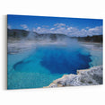Tranquil Hot Spring Canvas Print - Scenic Nature Hot Spring Wall Art