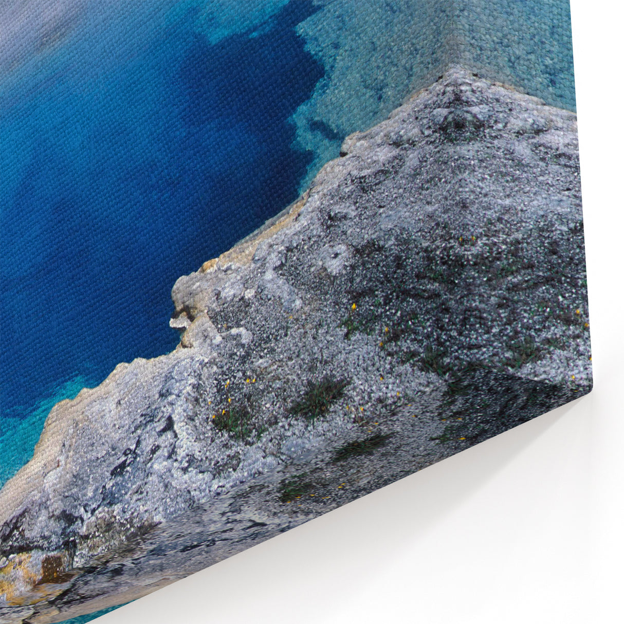 Tranquil Hot Spring Canvas Print - Scenic Nature Hot Spring Wall Art