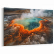 Dramatic Hot Spring Canvas Print - Nature-Inspired Hot Spring Wall Art