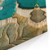 Turquoise Hot Spring Canvas Print - Scenic Nature Hot Spring Wall Art