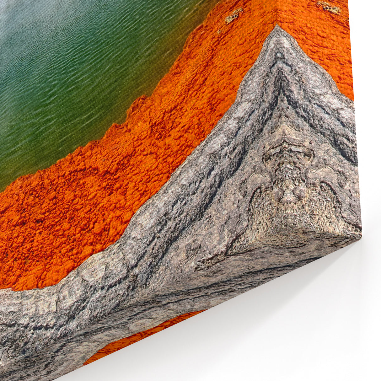 Vibrant Hot Spring Canvas Print - Nature-Inspired Hot Spring Wall Art