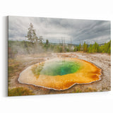 Tranquil Canvas Print - Scenic Nature Hot Spring Wall Art
