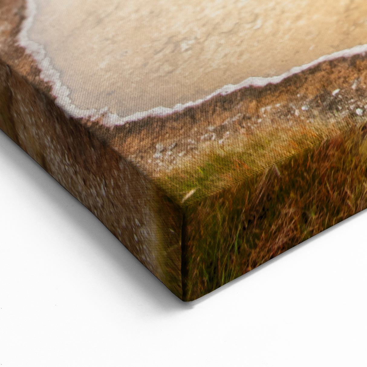 Tranquil Canvas Print - Scenic Nature Hot Spring Wall Art