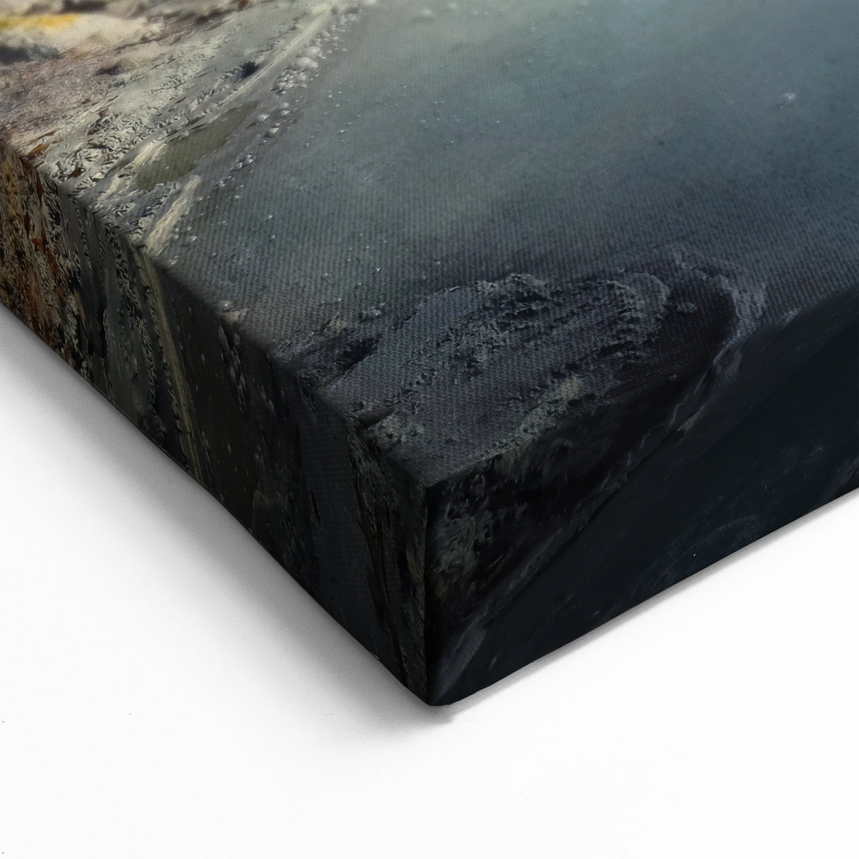 Serene Winter Hot Spring Canvas Print - Tranquil Hot Spring Wall Art