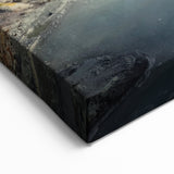 Serene Winter Hot Spring Canvas Print - Tranquil Hot Spring Wall Art