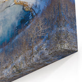 Majestic Winter Hot Spring Canvas Print - Scenic Hot Spring Wall Art