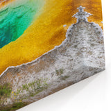 Vivid Hot Spring Canvas Print - Colorful Nature Hot Spring Wall Art
