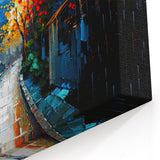 Colorful Street Art - Vibrant Rainy Day Canvas - Scenic Urban Decor