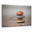 Serene Rock Balance Art - Nature Rocks Canvas, Scenic Rock Photography