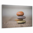 Serene Rock Balance Art - Nature Rocks Canvas, Scenic Rock Photography
