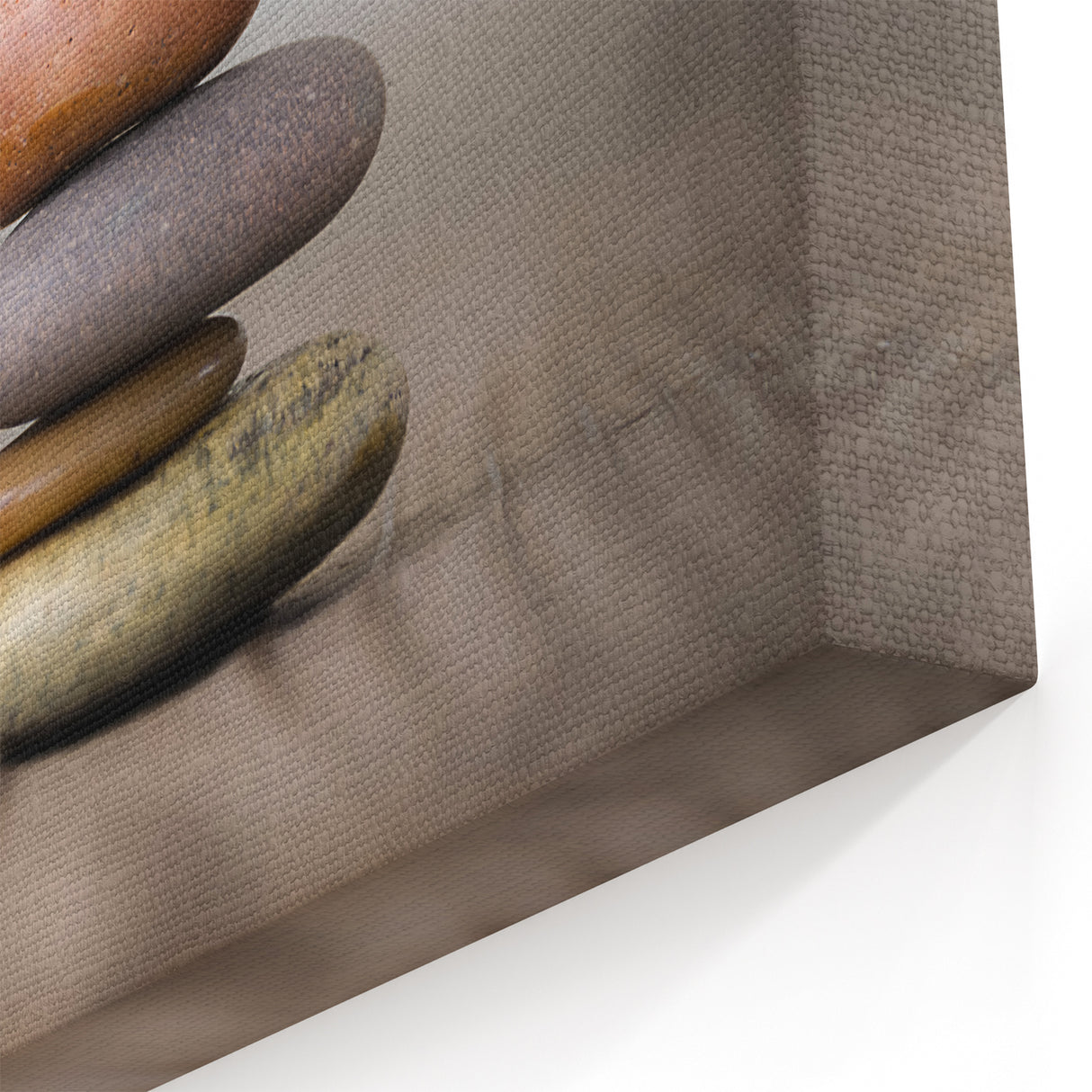 Serene Rock Balance Art - Nature Rocks Canvas, Scenic Rock Photography