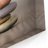 Serene Rock Balance Art - Nature Rocks Canvas, Scenic Rock Photography