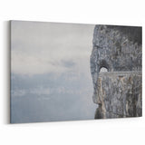 Majestic Cliffside Road - Natural Rock Photography, Stunning Wall Art