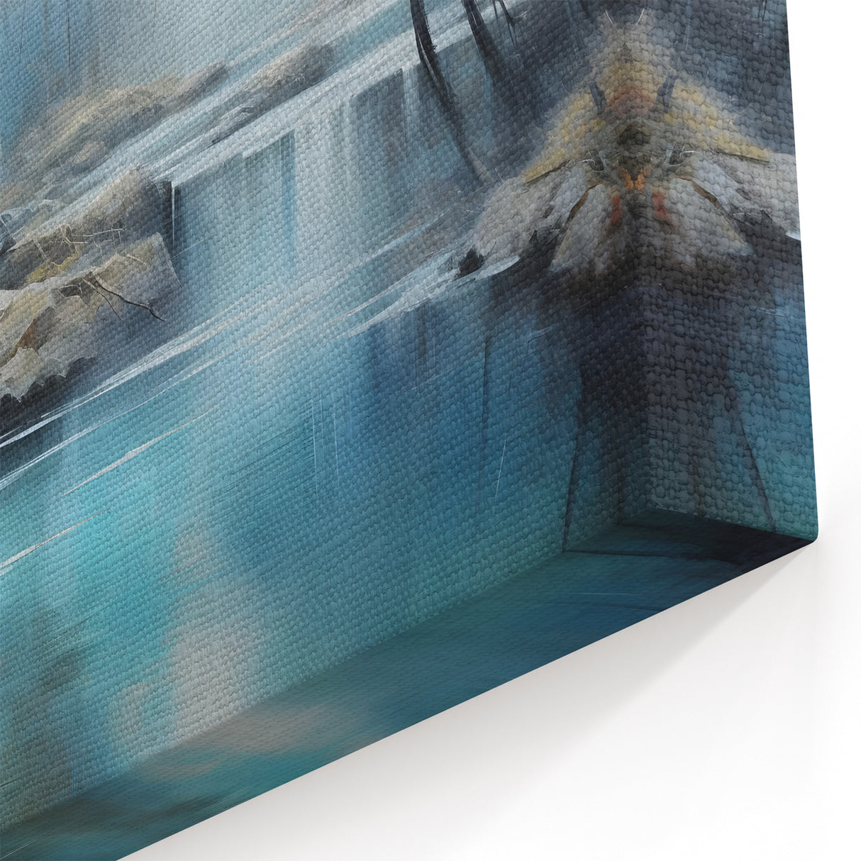 Tranquil Watermill Canvas Print - Serene Watermill Landscape Decor