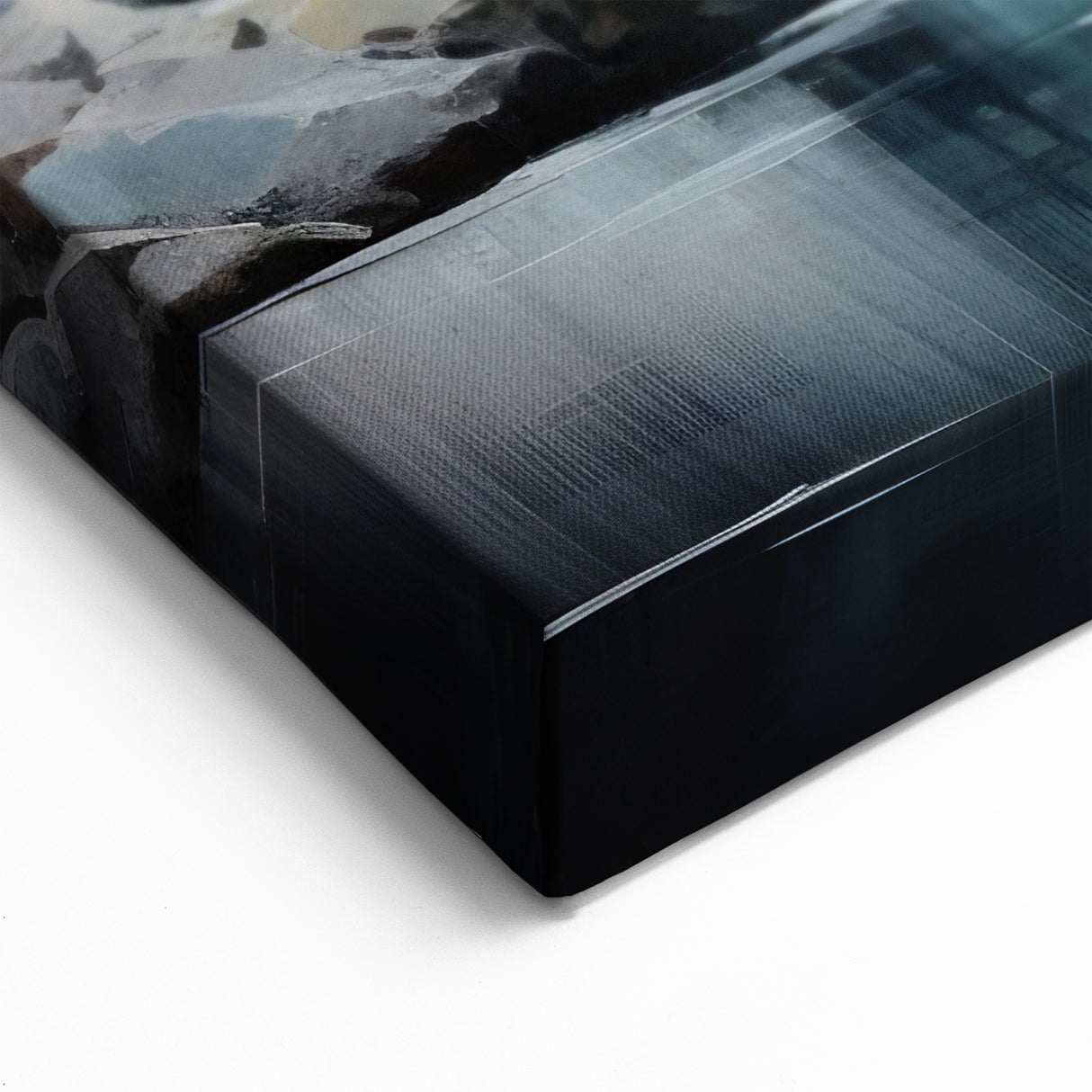 Tranquil Watermill Canvas Print - Serene Watermill Landscape Decor