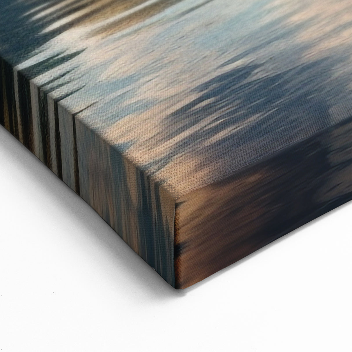 Tranquil Rowboat on Autumn Lake - Peaceful Coastal Wall Art Print