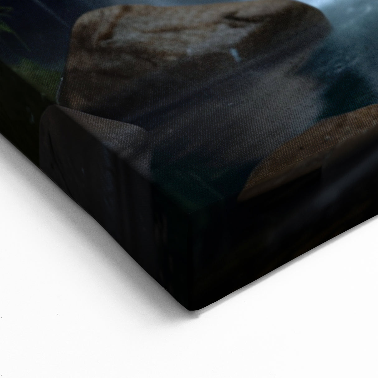 Rustic Watermill Canvas Print - Tranquil Woodland Landscape Art