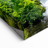 Bright Watermill Canvas Print - Serene River Landscape Wall Art