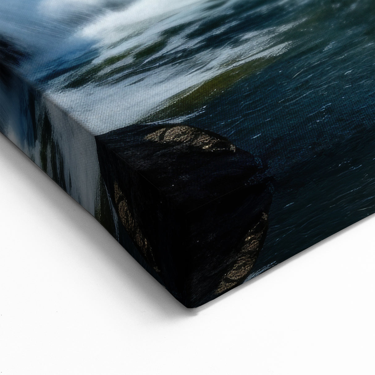 Rustic Watermill Canvas Print - Majestic River Landscape Wall Art