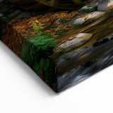 Rustic Watermill Scenic Art - Autumn Tranquility Wall Art Print