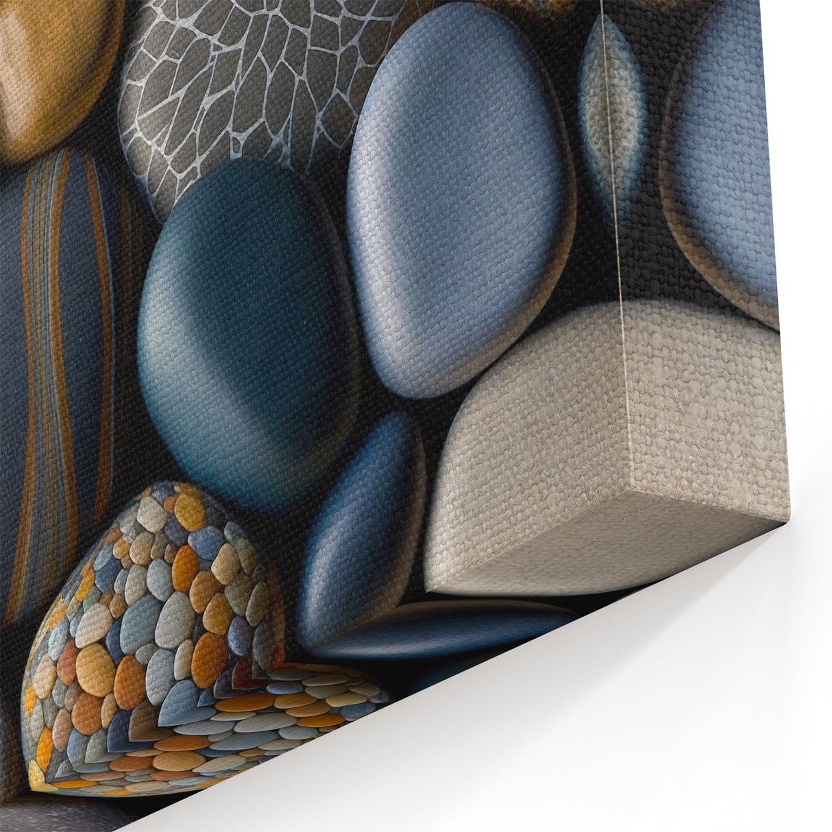 Artistic Pebble Collection - Modern Rock Art, Nature-Inspired Decor