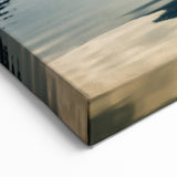 Moody Rowboat on Misty Lake - Atmospheric Coastal Wall Art Print