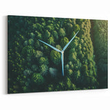 Scenic Windmill Wall Art - Stunning Windmill Canvas Print for Home Decor