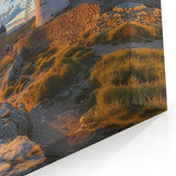 Sunset Windmill Wall Art - Vibrant Windmill Canvas Print for Home Decor