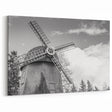 Classic Windmill Wall Art - Black and White Windmill Photography Print