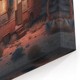 Retro RV Desert Escape Wall Art | Vintage Travel Trailer Canvas Print