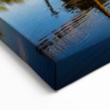 Tranquil Windmill by the River Wall Art - Vibrant Dutch Landscape Print