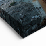 Rustic Rowboat on Urban Shoreline - Coastal Wall Art Print