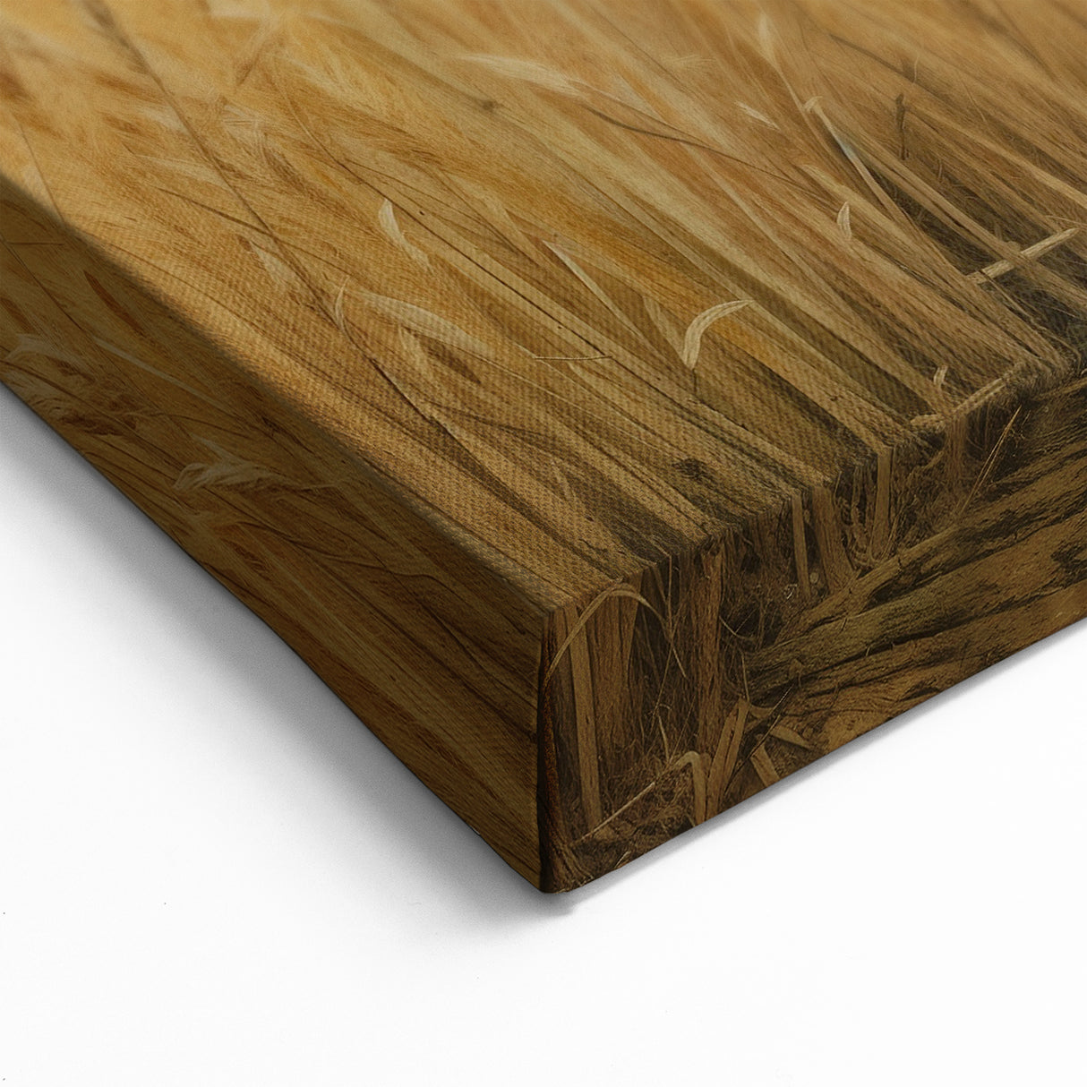 Tranquil Rowboat in Golden Fields - Peaceful Coastal Wall Art Print