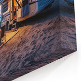 Beachside Camper at Sunset - Tranquil Coastal Camping Wall Art Print