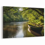 Serene Rowboat Wall Art - Nautical Decor for Tranquil Spaces