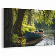 Tranquil Rowboat Wall Art - Coastal Nautical Decor for Serene Spaces