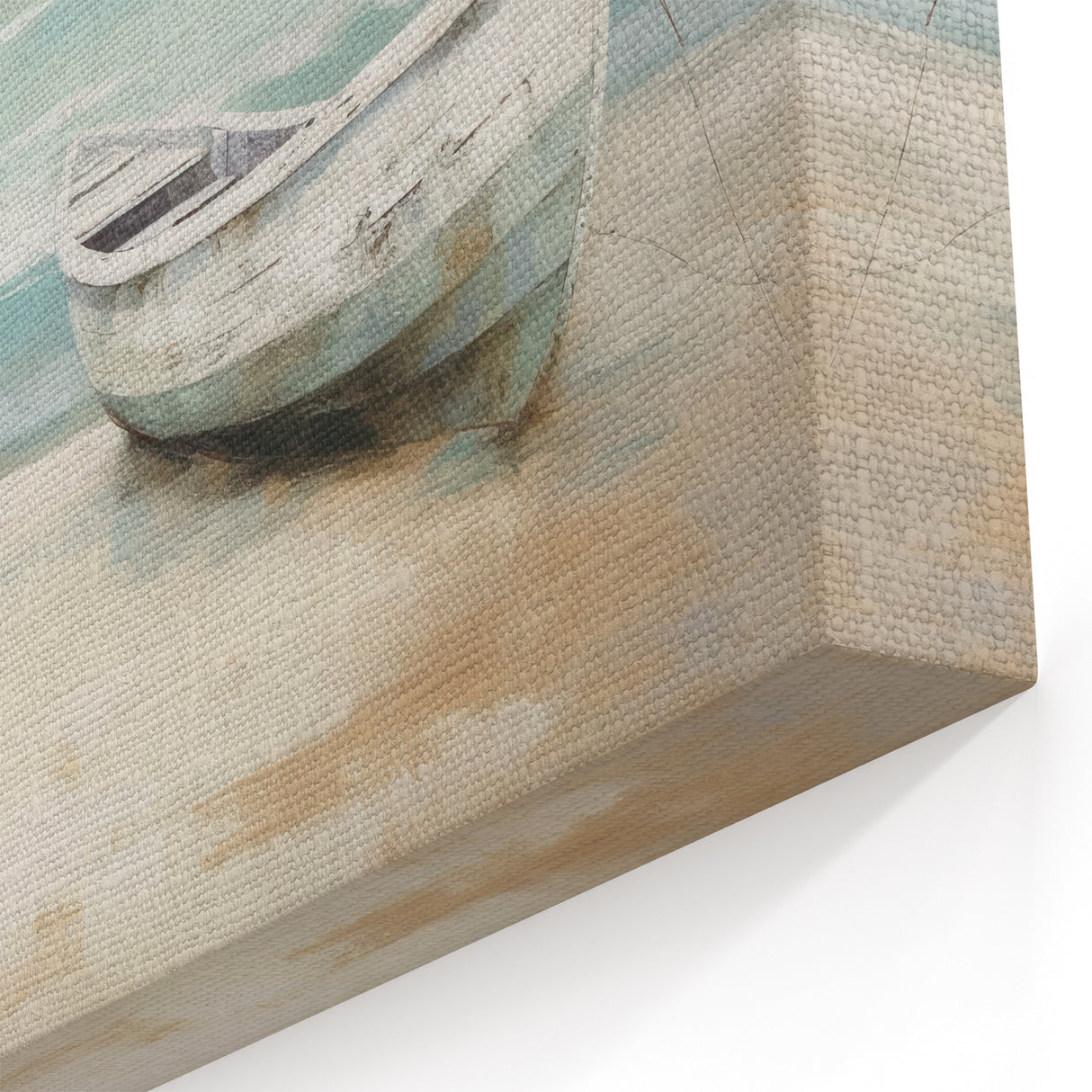 Peaceful Coastal Rowboat Art - Nautical Decor for Calm Interiors