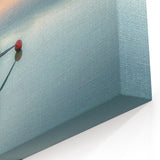 Serene Sunset Rowboat Art - Nautical Decor for Tranquil Spaces