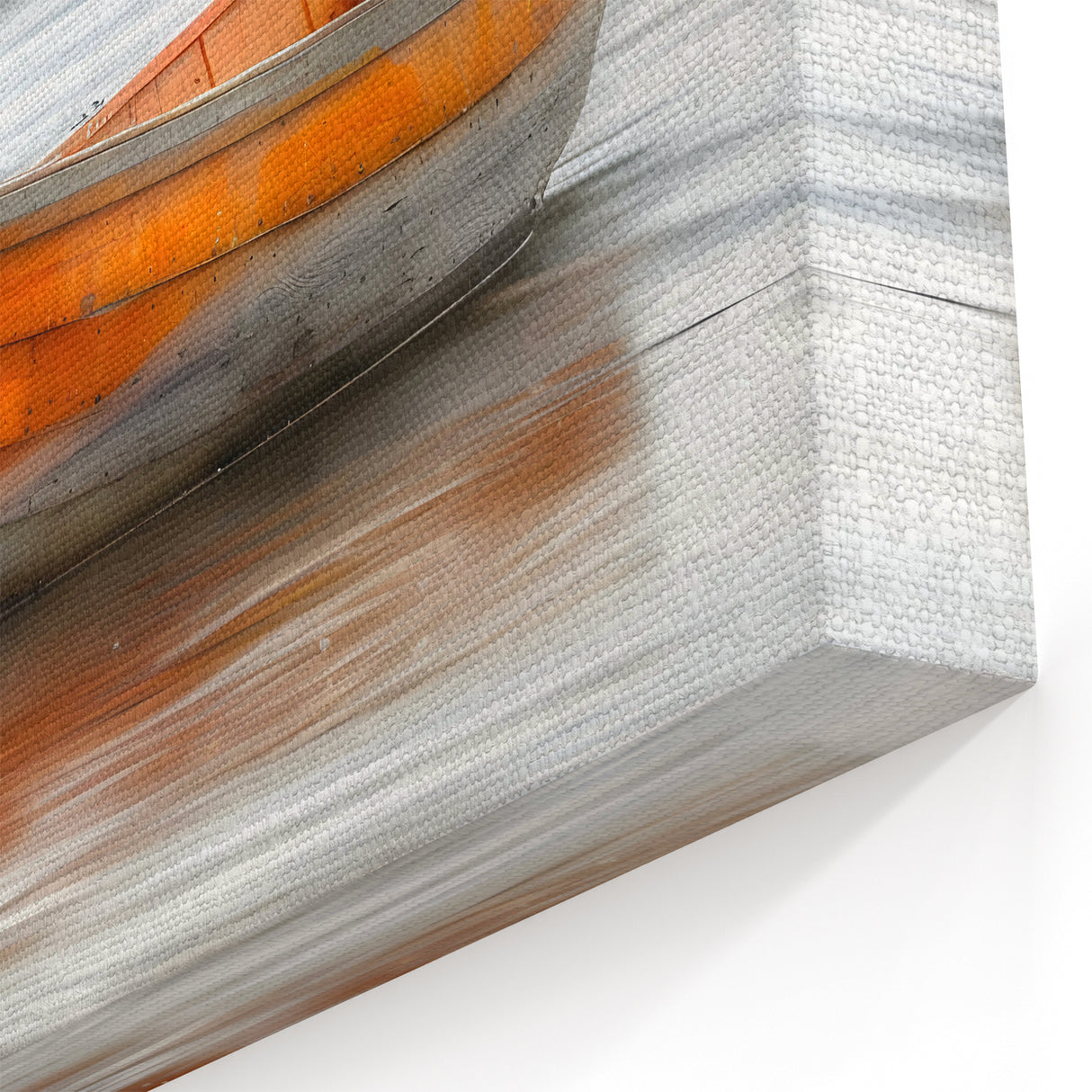 Misty Morning Rowboat Art - Nautical Decor for Serene Interiors