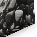 Black and White Rock Art - Elegant Scenic Photography Wall Print