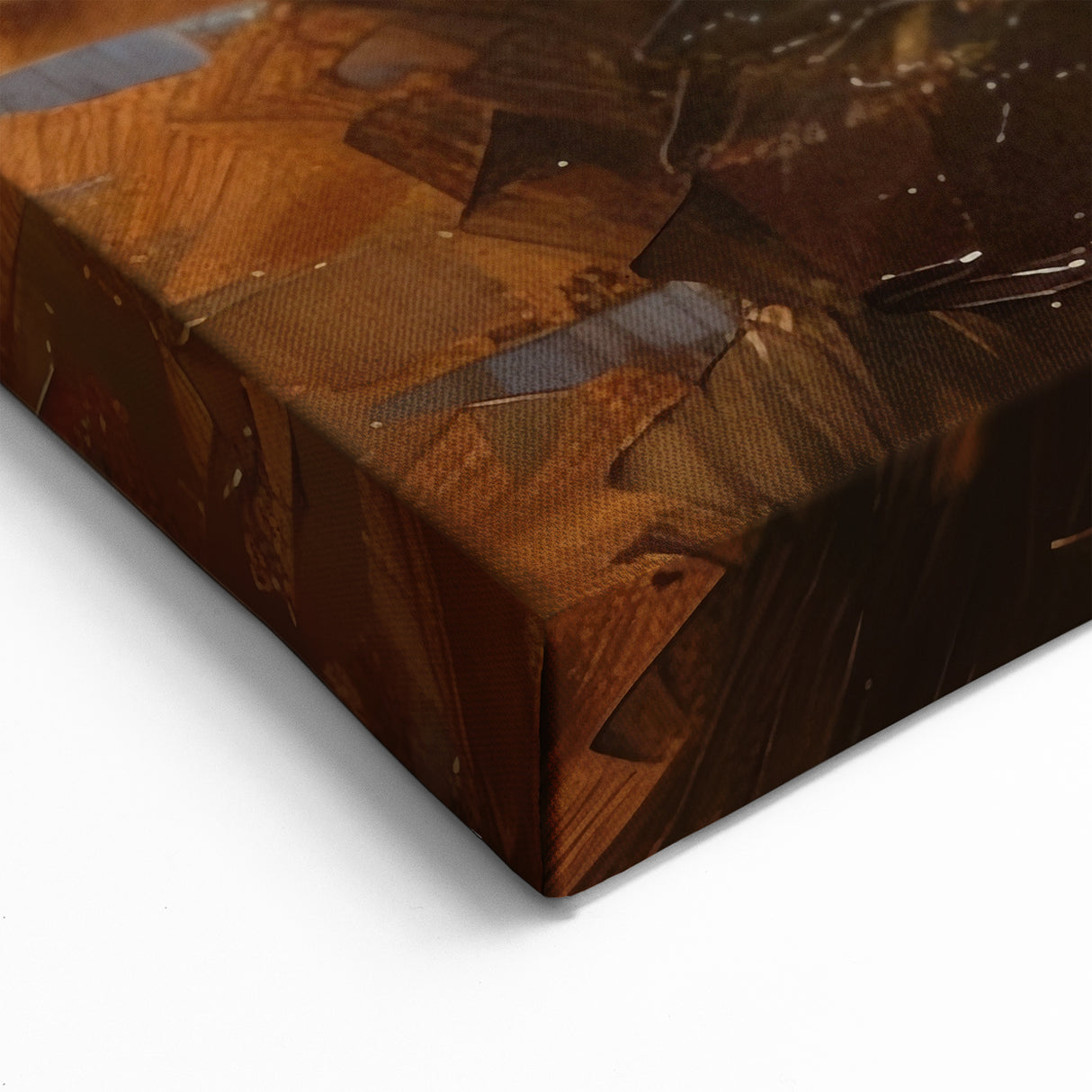 Fiery Sunset Rowboat Art - Vibrant Nautical Decor for Bold Spaces