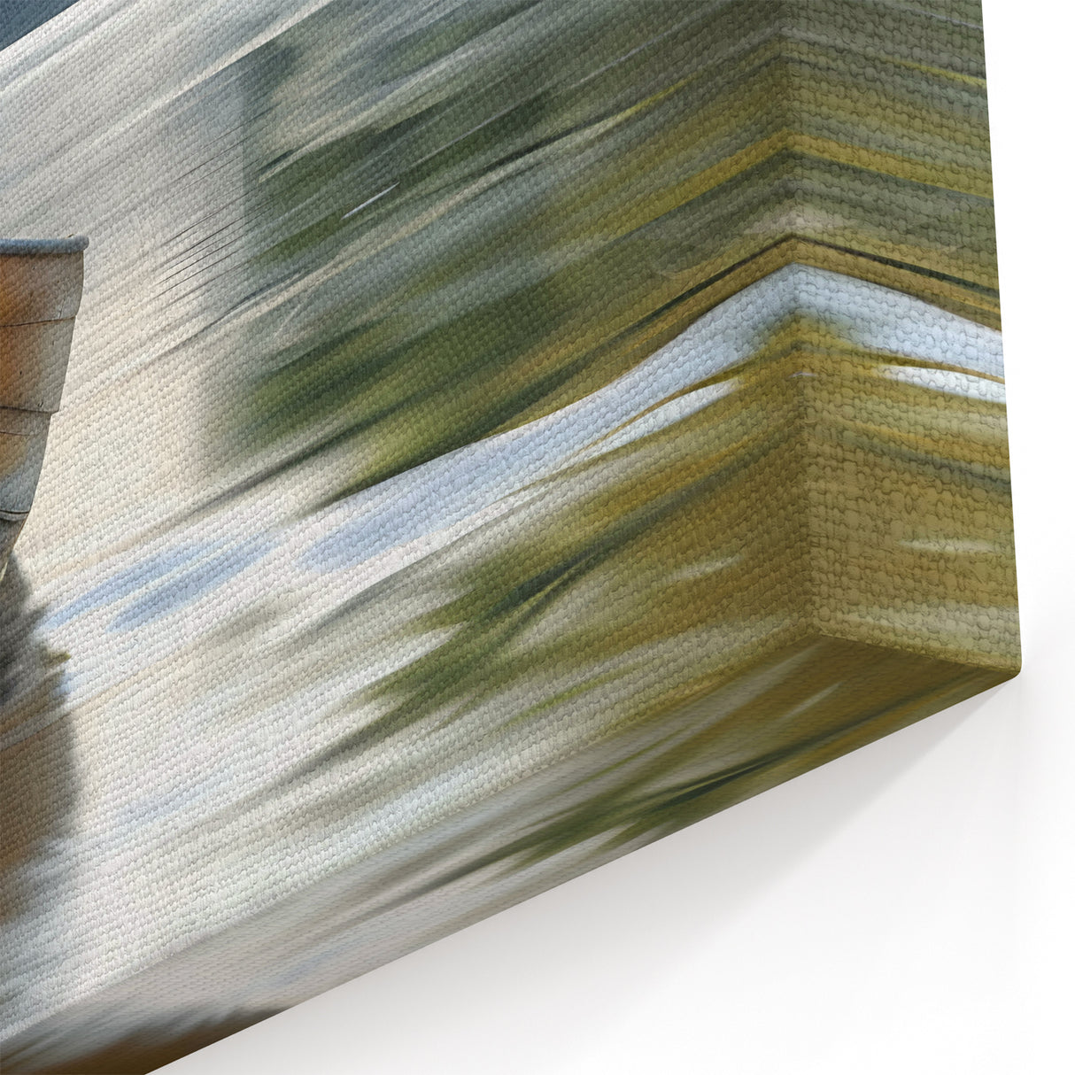 Tranquil River Rowboat Art - Serene Nautical Decor for Peaceful Homes