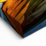 Vibrant Wooden Rowboat Art - Nautical Decor for Tranquil Spaces